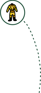 Icône de la combinaison étanche